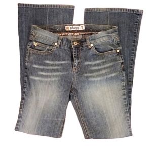 Plugged Bootcut Low Rise Jeans - Size 7